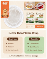 Sacs jetables en PE avec couvercle, 0.9g, 200 pièces, paquet de couleurs, sacs en plastique transparents fins pour l'emballage des aliments domestiques