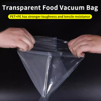 Sac d'emballage alimentaire 7 couches PA+PE co-extrudé, estampage à chaud, recyclable, rouleau de scellage sous vide gaufré