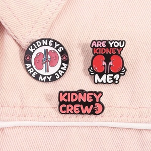 Broches de Metal con Forma de Riñón para Nefrología, Joyería de Regalo para Médicos y Enfermeras - Product Image 4