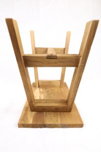 Banc en teck pliable minimaliste et écologique, design rustique démontable pour une utilisation en chambre - Product Image 5