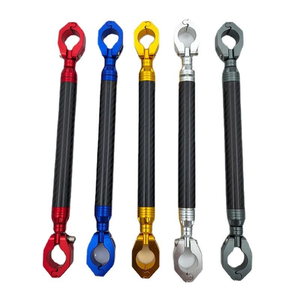 Manubrio Multifunzione Regolabile in Fibra di Carbonio e Lega di Alluminio per Moto, 340mm - Product Image 1