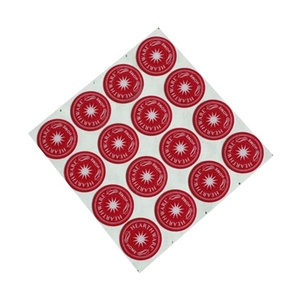 Nhà Máy Dụng Cụ Pet Chết Cắt Nhựa Nhãn Dán Nhãn Công Nghiệp Chết Decals Phía Trước Dập Nổi Nút Đồ Họa Lớp Phủ 3M Dính - Product Image 4