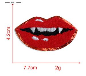 Patch thermocollant en chenille brodé à paillettes, motifs Halloween (Citrouille, Citrouille fantôme, Araignée, Bonbon, Sucette, Crâne) pour la décoration de vêtements et de chapeaux - Product Image 6