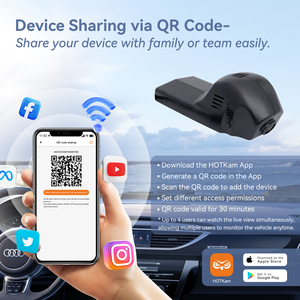 Cámara para Coche ADINKAM de Doble Lente 4G SIM 4K con GPS, Monitor de Estacionamiento, Visión Nocturna, WiFi y Visualización Remota en Vivo para <span class=keywords><strong>BMW</strong></span> - Product Image 2