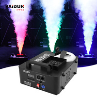 Machine à fumée à colonne d'air dédiée à la scène, à commande à distance, DMX512, manuelle, pour bar, club, fête, 1500 W, LED lumineuse en aluminium
