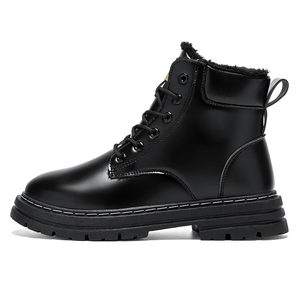 Botas de Cano Alto Masculinas para Inverno e Outono, Sapatos de Algodão Impermeáveis e Antiderrapantes, Versáteis para Trabalho e Esportes - Product Image 5