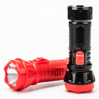 Lampe torche LED rechargeable USB haute luminosité, étanche, pour camping en extérieur, ABS, 4 types, 2 couleurs, lumière puissante, pour situations d'urgence