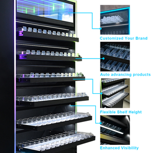 Muebles de exhibición para <span class=keywords><strong>tienda</strong></span> de tabaco APEX <span class=keywords><strong>en</strong></span> stock: Exhibidor de cigarrillos LED personalizable con espejo infinito y sistema de volteo automático - Product Image 3