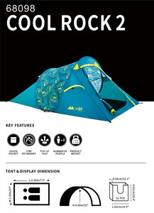 Sansu เต็นท์ตั้งแคมป์กันน้ำ2คน, กระเป๋าเป้สะพายหลังหรือตั้งแคมป์ดีไซน์ใหม่ - Product Image 5