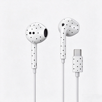 Casque de type C, son stéréo HiFi, écouteurs intra-auriculaires, isolation du bruit, compatibles avec les smartphones, tablettes et ordinateurs portables de type C