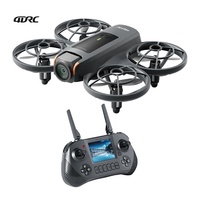 Drone RC 4DRC V53 avec écran LCD, télécommande, caméra 480P, WiFi FPV, mini quadricoptère pliable, évitement d'obstacles, jouet pour enfants