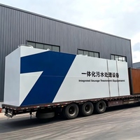Station de traitement des eaux usées mobiles MBR Shanghai Nanquan NQ-1 pour hôpitaux, 20m³/h extensible à 500m³/h, système PLC conteneurisé