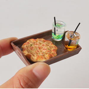 อุปกรณ์ตกแต่งบ้านตุ๊กตา ผลไม้จิ๋ว <span class=keywords><strong>ชีส</strong></span> <span class=keywords><strong>พิซซ่า</strong></span> ของเล่นจำลองอาหารและเครื่องดื่ม ของตกแต่งแบบจำลอง ของเล่นจิ๋ว - Product Image 2