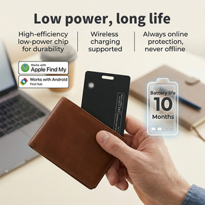<span class=keywords><strong>Carte</strong></span> intelligente ultra-fine à faible consommation d'<span class=keywords><strong>énergie</strong></span>, compatible avec Apple Find My et Google Find Hub, étanche IP68, recharge sans fil, vente chaude - Product Image 3