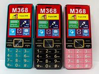 Produk Baru 2026 M368 Ponsel 3 Kartu SIM