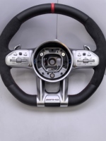 Volant sport personnalisé en cuir et fibre de carbone GZYLC pour Mercedes-Benz Classe E W205 W204 W212 W211 W213 E300 W218 W177 A250