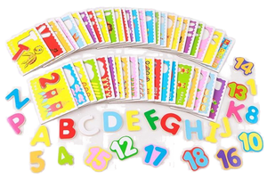 Montessori DIY Lettres et Mots en Bois Puzzle Jouet Jeu Éducatif pour Enfants de 2 à 4 <span class=keywords><strong>Ans</strong></span> Garçons et Filles - Product Image 3