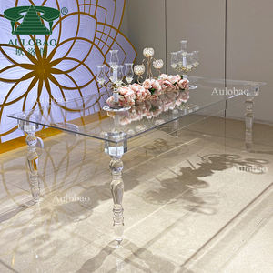 Mobili in acrilico 4 <span class=keywords><strong>gambe</strong></span> trasparente acrilico pranzo <span class=keywords><strong>tavolo</strong></span> di nozze per la vendita - Product Image 5