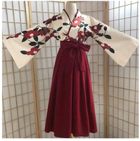 Ensemble Hanfu modernisé au style rétro, Kimono vintage, Robe longue élégante pour femme adulte, style jeune et doux