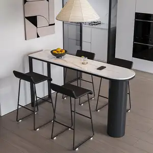 Meja Bar, konter Bar cahaya mewah kelas atas Nordik Bar meja kursi gaya sederhana rumah ruang tamu Sofa partisi Bar