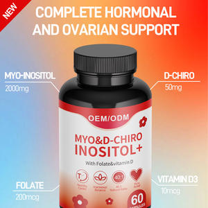 อาหารเสริม OEM Inositol-Myo-Inositol and D-chinositol PLUS folate และวิตามินดีฮอร์โมนสมดุลและสุขภาพดี - Product Image 2