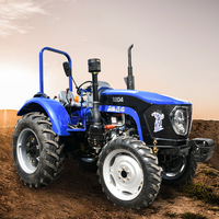 Tracteur Agricole Mini 4x4 Pas Cher et Vente Chaude avec Outils de Ferme, Tracteur Cultivateur à Quatre Roues Motrices