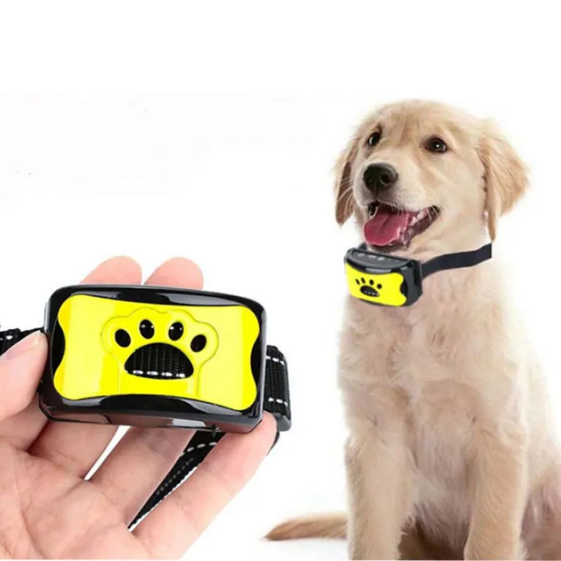 Automatic Waterproof Rechargeable Shock Vibration Device Stop Excessive Dog Barking Anti Barking Dog Collars