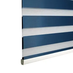 RunChen Blackout Shades 100% Poliéster Zebra Blinds Tecido Privacidade Janela cortinas tecido