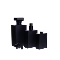 Flacon carré en verre fileté personnalisé de 30 ml pour Cologne et parfum, avec boîte d'emballage assortie, logo et couleur personnalisés