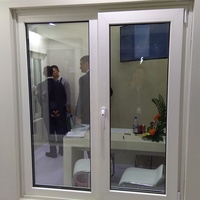 Ventana Abatible de Aluminio para el Mercado Sudamericano, Vidrio Templado Antirrobo, Rejas Antirrobo, Resistente a la Corrosión para el Hogar