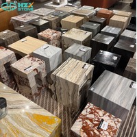 HZX Dalles de marbre naturel modernes de qualité supérieure, surface polie, écologiques, durables, personnalisables pour villa, chambre et escalier