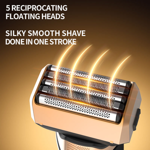 KEMEI Km-t425, la <span class=keywords><strong>Mejor</strong></span> Máquina de Afeitar Portátil de Cinco Cuchillas, Afeitadora Eléctrica Profesional Recargable para Hombre, Maquinilla de Afeitar para <span class=keywords><strong>Barba</strong></span> y Rostro - Product Image 5