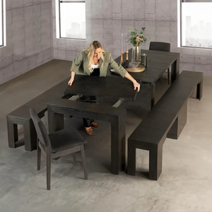 <span class=keywords><strong>Tavolo</strong></span> <span class=keywords><strong>da</strong></span> <span class=keywords><strong>Cucina</strong></span> Rotondo <span class=keywords><strong>con</strong></span> Piano in Legno, Trasformabile <span class=keywords><strong>da</strong></span> 4 a 14 Posti, Set <span class=keywords><strong>Tavolo</strong></span> <span class=keywords><strong>da</strong></span> Pranzo Allungabile in Legno <span class=keywords><strong>con</strong></span> Estensione - Product Image 3