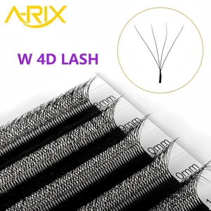 A-RIX Cils Synthétiques en Gros 4D W Lashes Clover Cashmere Silk Volume Extensions de Cils Faciles à Éventaillement Faits à la Main pour Salon - Product Image 1