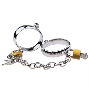 ZRX, accesorio caliente, <span class=keywords><strong>esposas</strong></span> para juego de Bondage policial, pulsera Sexual de acero inoxidable Sexy, <span class=keywords><strong>esposas</strong></span> de Metal, Juguetes sexuales para parejas - Product Image 3