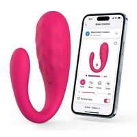 Vibrateur intelligent Safiman à commande à distance pour orgasme longue distance pour femmes, jouet portable en forme de U texturé et incurvé pour point G, jouet sexuel pour adultes