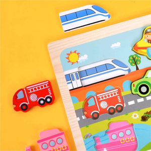 Nuovi Popolari <span class=keywords><strong>Giochi</strong></span> da Tavolo 3D in Legno con Animali, Giocattoli Educativi Montessori Fai-da-Te per Bambini, Stimolazione Cognitiva per Ragazzi e Ragazze - Product Image 3