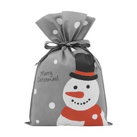 En gros Pas Cher Conception Sacs D'emballage de Cadeau Imprimé Votre Propre Logo Décoration De Fête De Noël Cadeau Client Sacs