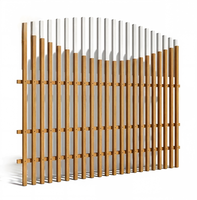 Panneaux de clôture extérieurs en composite bois-plastique – Échantillons de conception 3D étanches et faciles à assembler pour clôtures, treillis et portails