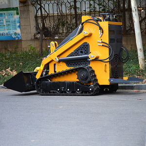 Free Shipping Mini Front Track EPA Engine CE Small Wheel Skid Steer End Farm Home <b>Compact</b> Skid Steer Loader - Product Image 3