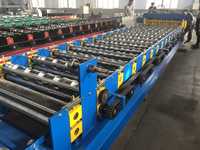 Machine de formage de rouleaux d'acier coloré pour tuiles émaillées et tôles de toiture en acier galvanisé, neuve, avec pompe à moteur à engrenages