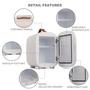 Frigorifero portatile compatto da 4/5 litri per auto più caldo per bar 6 lattine mini frigorifero frigorifero portatile