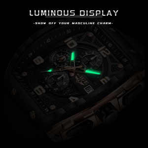 Reloj de Pulsera LIGE LG89231 para Hombre, Esfera de 51 mm, Estilo Ejecutivo, Luminoso, Cronógrafo, 3 Subesferas, Calendario, Resistente al Agua, Regalo para Hombre - Product Image 5
