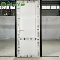 Porte battante en aluminium équipée de verre de sécurité, structure antivol pour application d'entrée de bureau commercial