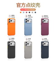 Vente en gros d'étuis de téléphone antichoc de qualité supérieure avec texture à pois, design minimaliste magnétique en TPU, 6 couleurs pour 17/16/15/14/13 Pro Max