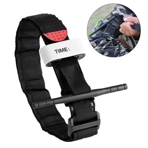 Tourniquet tactique universel en nylon pour premiers secours, à usage extérieur et médical d'urgence, à une main, avec boucle de fixation pour arrêter les saignements - Product Image 6