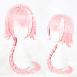 Venta al por mayor largo Rosa peluca Cosplay 80cm Fate/Apocrypha Astolfo peluca sintética resistente al calor Anime Cosplay pelucas de pelo - Product Image 4