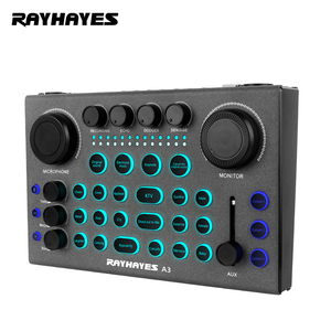 RAYHAYES Bluetooth <span class=keywords><strong>A3</strong></span> Tarjeta de sonido en vivo para transmisión en vivo Grabación de canto - Product Image 1
