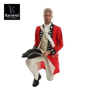 Costume da Reale Britannico per Adulti, Uniforme della Guerra Rivoluzionaria, Abbigliamento per Carnevale e Halloween, Costume Coloniale per Cosplay e Spettacoli - Product Image 5