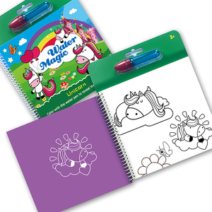 BSCI Factory No Mess Crazy Magic Water Reveal Coloring Book Toy con pluma de agua - Product Image 4